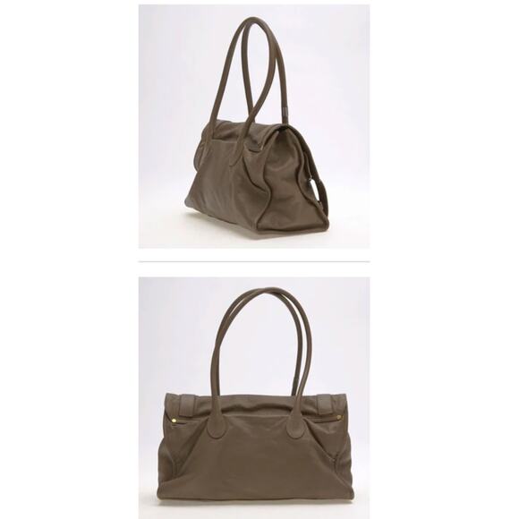 Proenza Schouler PS1 Keep All Taupe Satchel Italy Mushroom Taupe - Picture 5 of 11